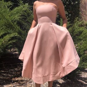 NWT C/MEO Collection peach wild fire dress